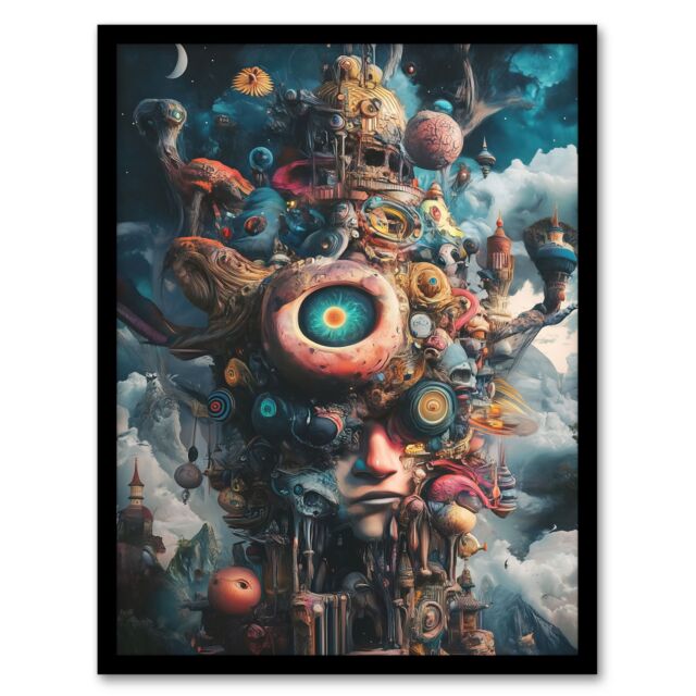 "Artery8 Where Stories Come From Surreal Fantasy Art Framed Art Print - Size: W12"" x H16""" - image 1