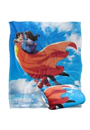 Superman 2025 Lois Embrace Clouds Silky Touch Super Soft Throw Blanket 152 X 127 cm in White - thumbnail 2