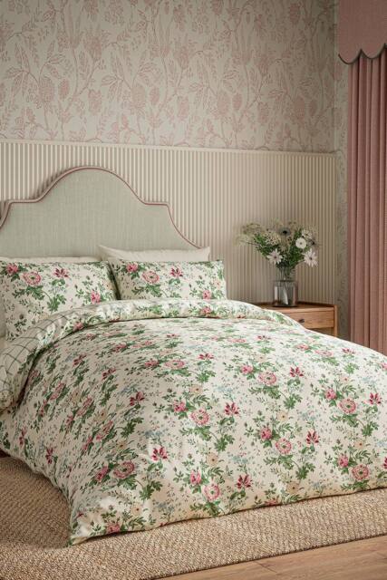 Sanderson 'Elouise' Cotton Duvet Cover Set - Size: Super King - image 1