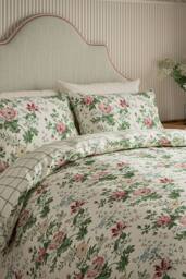 Sanderson 'Elouise' Cotton Duvet Cover Set - Size: Super King - thumbnail 2
