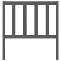 Berkfield Home Bed Headboard Grey 81x4x100 cm Solid Wood Pine - Size: 81 x 4 x 100 cm - thumbnail 4