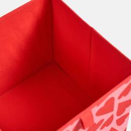 OHS 2 x Heart Print Cube Storage Box Organiser Drawer - Size: Small - thumbnail 4