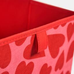 OHS 2 x Heart Print Cube Storage Box Organiser Drawer - Size: Small - thumbnail 5