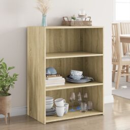 Berkfield Home Sideboard Sonoma Oak 70x41x93 cm Engineered Wood in Brown - Size: 70 x 41 x 93 cm - thumbnail 1