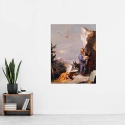 "Artery8 Giovanni Battista Tiepolo Flight Into Egypt Wall Art Print - Size: W12"" x H16""" - thumbnail 4