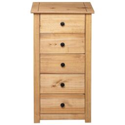 Berkfield Home Sideboard 46x40x89 cm Pine Panama Range in Brown - Size: 46 x 40 x 89 cm - thumbnail 6