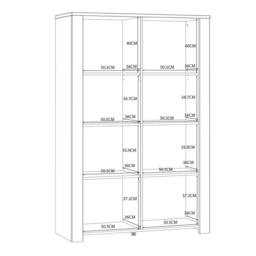 Wyld Haus Bramblecroft Navy & Natural Oak 2 Door Display Cabinet - thumbnail 8