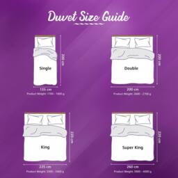Pamposh Hotel Quality 10.5 Tog Duvet Quilt King Size Anti Allergy Duvet in White - Size: Single - thumbnail 8