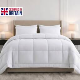 Pamposh Hotel Quality 10.5 Tog Duvet Quilt King Size Anti Allergy Duvet in White - Size: Single - thumbnail 1