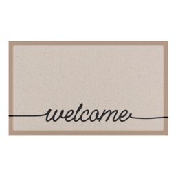 Artsy Mats Beige Welscribble Indoor & Outdoor Doormat - Size: 90 cm x 60 cm - thumbnail 2
