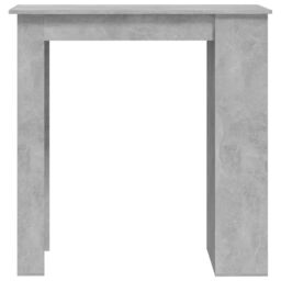 Berkfield Home Bar Table with Storage Rack Concrete Grey 102x50x103.5 cm - thumbnail 5