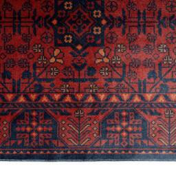 Kukoon Red Navy Low Pile Traditional Persian Velvet Texture Area Rug - Size: 60 cm x 240 cm - thumbnail 9