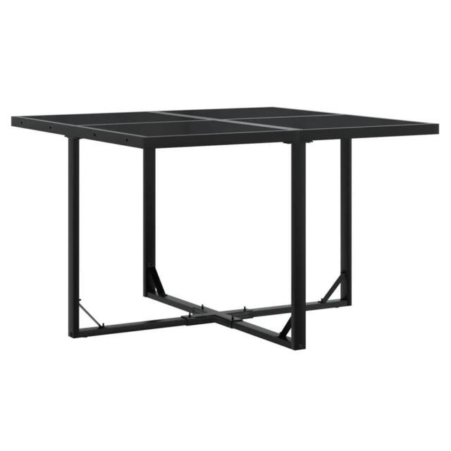 Berkfield Home Beautiful 5 Piece Garden Dining Set Black Poly Rattan - image 1