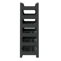 Berkfield Home Stable Wine Rack for 36 Bottles PP Stackable in Black - thumbnail 4