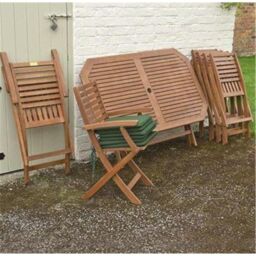 Cheshire 6 Seater Deluxe Plumley Garden Furniture Set in Brown - thumbnail 4