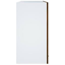 Berkfield Home Hanging Glass Cabinet Smoked Oak 60x31x60 cm Engineered Wood in Brown - Size: 60 x 31 x 60 cm - thumbnail 4