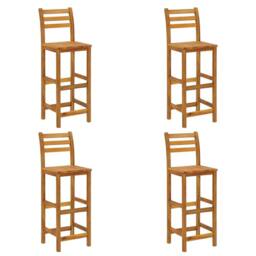 Berkfield Home Beautiful 5 Piece Garden Bar Set Solid Wood Acacia in Brown - thumbnail 8