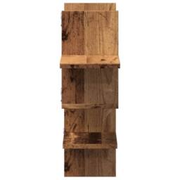 Berkfield Home Wall Shelf Old Wood 124.5x18x60.5 cm Engineered Wood in Brown - thumbnail 5