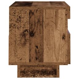 Berkfield Home TV Cabinet with LED Lights Old Wood 80x35x40 cm Engineered Wood - Size: 80 x 35 x 40 cm - thumbnail 7