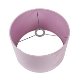 Ruma Blush Pink Velvet Cylinder Shade for Table Lamps & Floor Lamps - Size: 12 inches - thumbnail 4