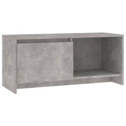 Berkfield Home TV Cabinet Concrete Grey 90x35x40 cm Engineered Wood - Size: 90 x 35 x 40 cm - thumbnail 1