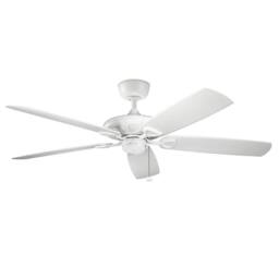 Netlighting Kevlar 152cm Pull Chain 5 Blade Ceiling Fan Matte White - thumbnail 1