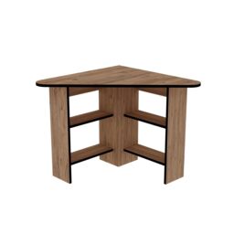 Destina Home Corner Computer Desk with Shelves in Peach - Size: 1 Pack - thumbnail 1