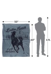 Yellowstone Dutton Horse Ride Silky Touch Super Soft Throw Blanket 152 X 127 cm in White - thumbnail 5