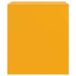 Berkfield Home Bedside Cabinets 2 pcs Mustard Yellow 34.5x39x44 cm Steel - thumbnail 8
