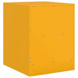 Berkfield Home Bedside Cabinets 2 pcs Mustard Yellow 34.5x39x44 cm Steel - thumbnail 9