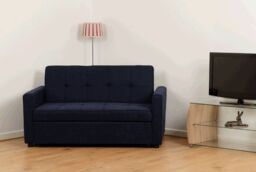 Furnishings For Less UK Astoria 2 Seater Fabric Manual Sofa Bed Grey or Blue in Navy - thumbnail 6