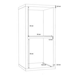 Wyld Haus Mauro 1 Shelf Storage Unit in Artisan Oak in Natural - thumbnail 6