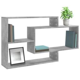 Berkfield Home Wall Shelf Concrete Grey 104x20x58.5 cm Engineered Wood