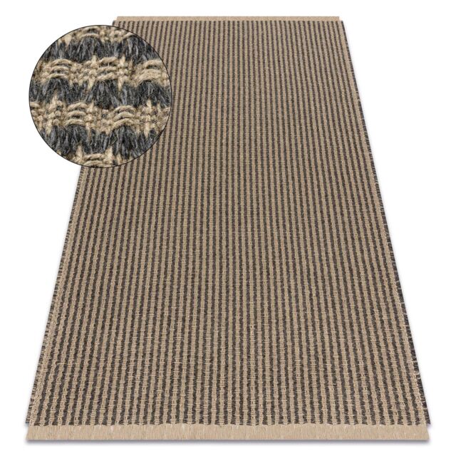 RugsX Jute Rug in Black - Size: 200 cm x 290 cm - image 1