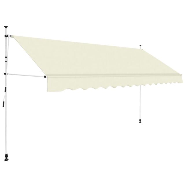 Berkfield Home Manual Retractable Awning 400 cm Cream in Beige - image 1