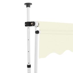 Berkfield Home Manual Retractable Awning 400 cm Cream in Beige - thumbnail 3