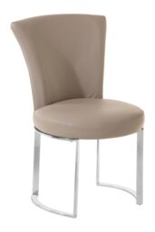 Orsina Versatile Greay Faux Leather Dining Chair, Durable Chair For Dinner, Sleek Luxury Chair For Livingroom in Grey