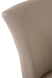 Orsina Versatile Greay Faux Leather Dining Chair, Durable Chair For Dinner, Sleek Luxury Chair For Livingroom in Grey - thumbnail 5
