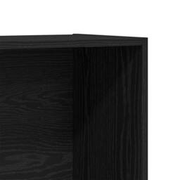Berkfield Home Durable Book Cabinet Black Oak 80x30x189 cm Engineered Wood - Size: 80 x 30 x 189 cm - thumbnail 8