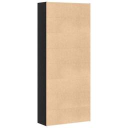Berkfield Home Durable Book Cabinet Black Oak 80x30x189 cm Engineered Wood - Size: 80 x 30 x 189 cm - thumbnail 7
