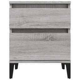 Berkfield Home Bedside Cabinets 2 pcs Grey Sonoma 40x35x50 cm - Size: 40 x 35 x 50 cm - thumbnail 5