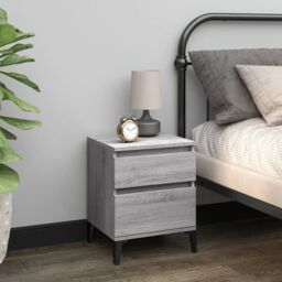 Berkfield Home Bedside Cabinets 2 pcs Grey Sonoma 40x35x50 cm - Size: 40 x 35 x 50 cm - thumbnail 3