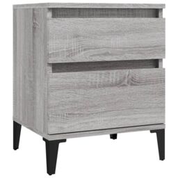 Berkfield Home Bedside Cabinets 2 pcs Grey Sonoma 40x35x50 cm - Size: 40 x 35 x 50 cm - thumbnail 6