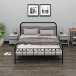 Berkfield Home Bedside Cabinets 2 pcs Grey Sonoma 40x35x50 cm - Size: 40 x 35 x 50 cm - thumbnail 1