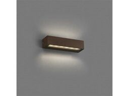 Netlighting Doro13 Integrated LED Up Down Lighter Outdoor Wall Light Brown 3000K IP65