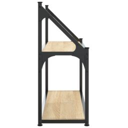 Berkfield Home 2-Tier Wall Shelf Sonoma Oak 60x21x51 cm Engineered Wood in Brown - Size: 60 x 21 x 51 cm - thumbnail 5