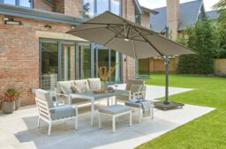Royce Ambassador 3m Cantilever with LEDs, Carbon Canopy, Cover & Base