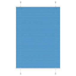 Berkfield Home Pleated Blind Blue 85x100 cm Fabric Width 84.4 cm Polyester