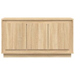 Berkfield Home Sideboard Sonoma Oak 102x35x55 cm Engineered Wood in Brown - Size: 102 x 35 x 55 cm - thumbnail 5