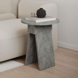 Decortie Chen' Modern Side Table Round Shape 42cm in Gold - Size: 1 Pack - thumbnail 5